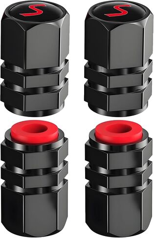 Aluminum Car Tire Valve Stem Caps Compatible with Mini Cooper S Countryman S Clubman S Car Wheel Valve Covers Accessories Universal for Car, SUV, Bike and Motorcycle (S) in Kuwait