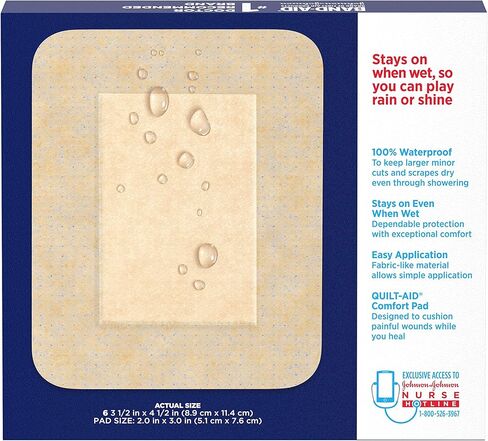 Pharmapacks Band-Aid Brand Block Flex 100percent Plads Lafficive Lundage Pads ، كبيرة ، 6 CT (حزمة من 3) in Saudi Arabia