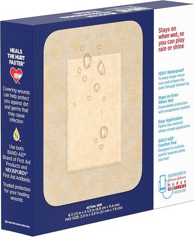 Pharmapacks Band-Aid Brand Block Flex 100percent Plads Lafficive Lundage Pads ، كبيرة ، 6 CT (حزمة من 3) in Saudi Arabia