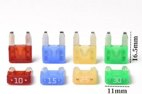 2Pcs 58V Car Automotive Blade Fuses, Universal Fuse Kit for Cars, Truck, SUV (10A) in Saudi Arabia