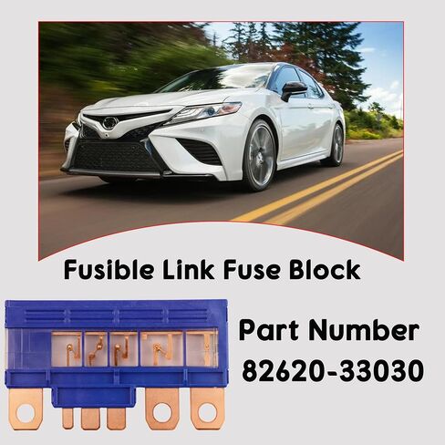استبدل 82620-33030 Link Fusible Fuse Block متوافق مع 2007-2011 T-Oyota Camry ، 2005-2006 T-Oyota Avalon (120 AMP Main Fuse) in Saudi Arabia