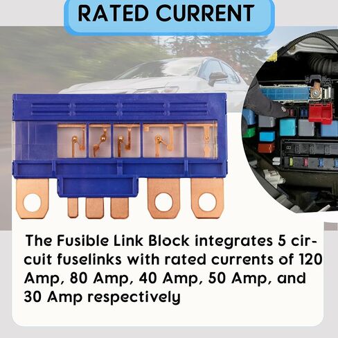 استبدل 82620-33030 Link Fusible Fuse Block متوافق مع 2007-2011 T-Oyota Camry ، 2005-2006 T-Oyota Avalon (120 AMP Main Fuse) in Saudi Arabia