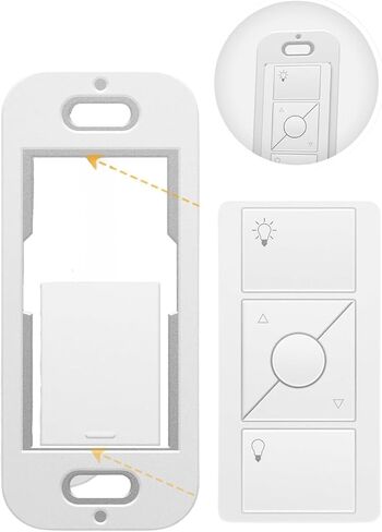 SplashNColor Wallplate Brackets for Lutron Caseta Pico Remote, 3-Pack – Seamless Remote Snap-in Installation Wall Bracket for Lutron Smart Switch, Durable Wall Mount Design for Lutron Pico Remote in Saudi Arabia
