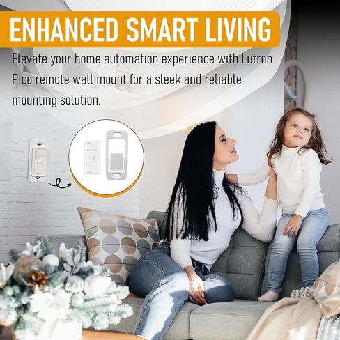 SplashNColor Wallplate Brackets for Lutron Caseta Pico Remote, 3-Pack – Seamless Remote Snap-in Installation Wall Bracket for Lutron Smart Switch, Durable Wall Mount Design for Lutron Pico Remote in Saudi Arabia