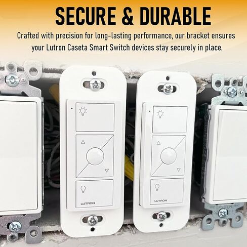 SplashNColor Wallplate Brackets for Lutron Caseta Pico Remote, 3-Pack – Seamless Remote Snap-in Installation Wall Bracket for Lutron Smart Switch, Durable Wall Mount Design for Lutron Pico Remote in Saudi Arabia