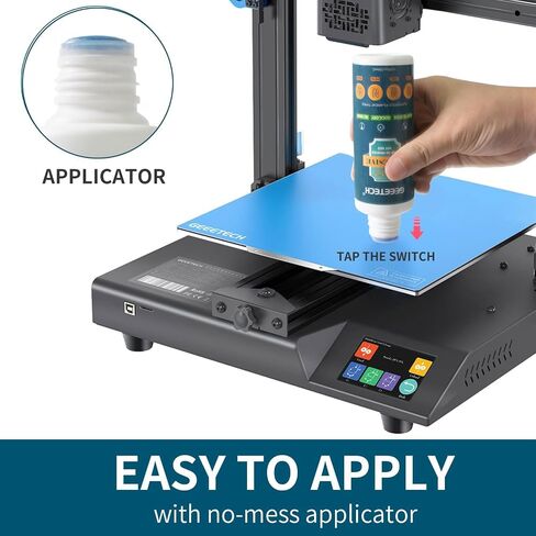 GEEETECH 150ml 3D Printer Adhesive Glue Bed Weld Original, Strong Grip Reduces Warping for ABS, PLA, PLA+, PETG and TPU Filament on Multiple Surfaces Compatible Glass, Flex Plate, PEI Sheet, 5 fl oz in Saudi Arabia
