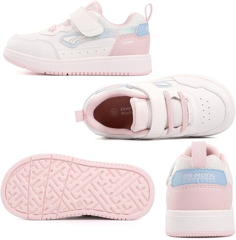 Dr Kong Toddler Boys Girls Shoes Comfortable Casual Fashion Tennis Sneaker Adjustable Strap Walking Running Athletic Sneakers for Toddlers and Little Kids in Kuwait