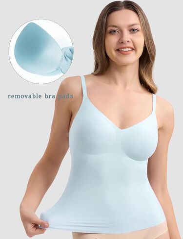 قمصان علوية بدون أكمام للنساء مع حمالة صدر مدمجة للنساء، قمصان تانكيني صيفية للتمرين والخروج للنساء in Kuwait