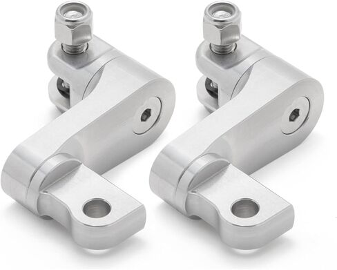 TOFR CNC Driver Passenger Male Mount Foot Foot Foot Rest Extensions for Harley Softail Sportster Dyna Touring Road King Street Glide Chopper Move 2-3/5 "Over 2" Forward in Kuwait