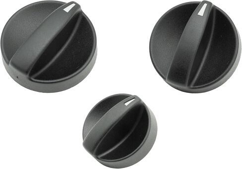 3PCS HVAC Control Knobs A/C Heater Climate Climate Switch Control Control for 2006 2007 2008 Mazda 6 GV2W-61-195 GV3A-61-195 (Black) in Saudi Arabia