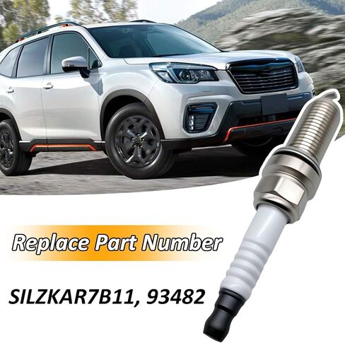 4Pcs Platinum Iridium Spark Plug Fit for 2013-2017 Subaru Legacy 0utback 2011-2018 Subaru Forester Crosstrek 2012-2016 Sub-aru Impreza XV Crosstrek 2.0L 2.5L H4,Replace for SILZKAR7B11 93482 in Saudi Arabia