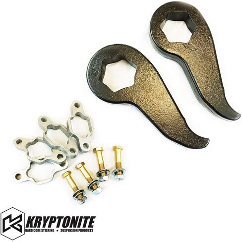 Kryptonite Stage 1 Loveling Kit W/Torsion Bar Keys وممتدات الصدمات المتوافقة مع 2011-2019 Chevy/GMC 2500HD 3500HD KR11STAGE1 in Saudi Arabia