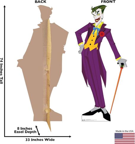 Cardboard People The Joker Life Size Cardboard Cutout Standup in Saudi Arabia