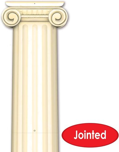 Beistle Roman Pillar Photo Prop Backdrop, Greek Column Wall Decoration, Italian Jointed Cut Out Party Decor, Rome& Greece Party Accessry, 6' in Saudi Arabia