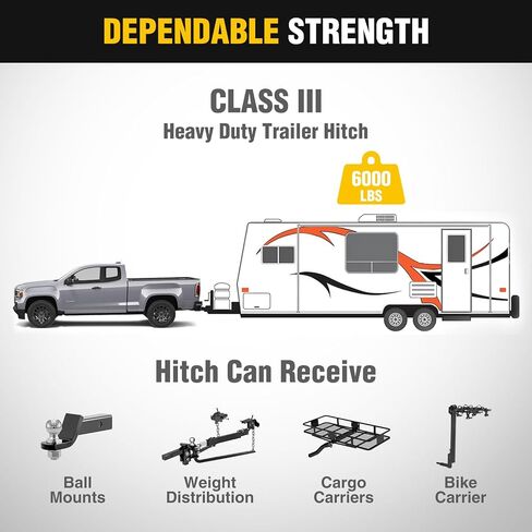 Nilight Class 3 Trailer Hitch 2 بوصة مستقبل متوافق مع Tesla Model Y 2020 2021 2022 2023 2023 مسحوق أسود مطلي in Kuwait