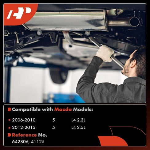 محول الحفاز الخلفي A-premium مع مجموعة طعمة مباشرة ملائمة مع Mazda 5 2006-2010 2012-2015 ، 2.3L 2.5L ، E.P.A. متوافق in Saudi Arabia