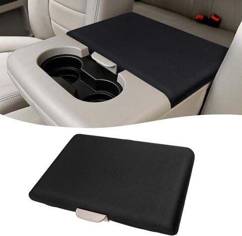 KBH Center Console Armrest Cover for Ford F250 F350 1999 2000 2001 2002 2003 2004 2005 2006 2007 2008 2009 2010, Middle Console Lid Protector, Polyester, Black (Fits Jump Seat Console Only) in Saudi Arabia