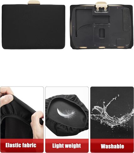 KBH Center Console Armrest Cover for Ford F250 F350 1999 2000 2001 2002 2003 2004 2005 2006 2007 2008 2009 2010, Middle Console Lid Protector, Polyester, Black (Fits Jump Seat Console Only) in Saudi Arabia