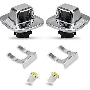 Bestview LED License Plate Light Lamp with Chrome Housing For 1988-1999 Chevy GMC Silverado Sierra C/K Series 1500 2500 3500 Suburban Blazer S10 Tahoe Yukon Sonoma S15 Truck Tag Lights Assembly in Saudi Arabia