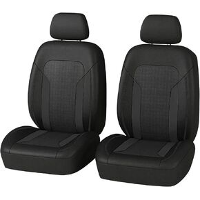 4PCS Universal Car Seat Cover with Breathable Mesh Backrest,Comfortable Car Seat Protector with Foam Padding and Retaining Buckle,Highly Elastic Car Seat Covers Full Set (Black) in Saudi Arabia