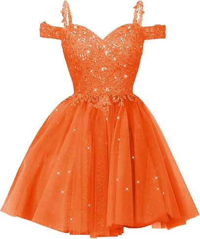 Sparkly Lace Applique Homecoming Dresses for Teens Short A-Line Puffy Glitter Tulle Formal Prom Dress in Saudi Arabia