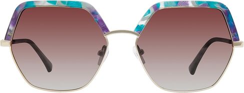 kensie Women's Feel Pretty Mermaid Marble 57-16-135 Octagonal Sunglasses, 57mm in Saudi Arabia