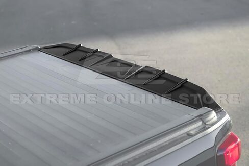 استبدال لعام 2019-شيفروليه سيلفرادو 1500 | GMC Sierra 1500 Models Street Series ABS Plastic-Matte Black الخلفية الخلفية الغطاء الجناح الجناح المفسد المفسد-458-ABS in Saudi Arabia