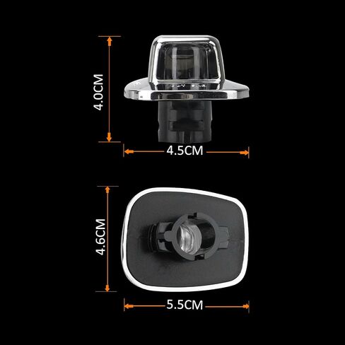 Bestview LED LED لوحة رخصة مصباح مصباح مع Chrome Housing for 1988-1999 Chevy GMC Silverado Sierra C/K Series 1500 2500 3500 Suburban Blazer S10 Tahoe Yukon Sonoma S15 Truck Tag Lights Assembly Assembly in Kuwait