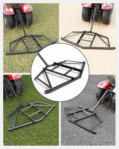 GAOMON Driveway Drag 66" Width, Driveway Drag Grader w/ 3 Sets Adjustable Bolts & 2 Reinforcement Bars, Tow Behind Drag Harrow with Pin-Style Hitch, Garden Lawn Tractor Driveway Grader for ATVs, UTV in Kuwait