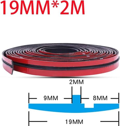Auto Car Rubber Seal Strip Universal Car Window Roof Sealing Strips Noise Insulation Sealant Windshield Edge Sealing Car Styling(14mmX8meters) in Saudi Arabia