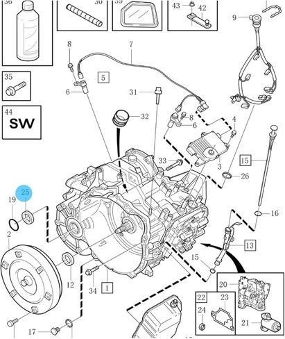 9495018 Drive Rod Sealing Ring Seal Half Sheaft Oil Seal لـ C30 C70 S40 S60 S80 V50 V70 2002 2003 2004 2005 Car Accessories in Saudi Arabia