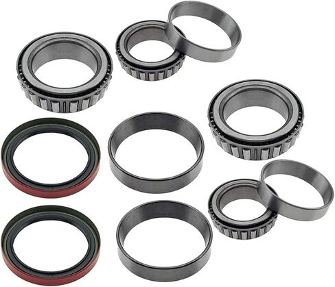 Maxfavor 8pcs محمل العجلات الأمامية وتجميع المحور الملاءمة لجيب CJ5 1977-1983/Jeep CJ7 1977-1983/Jeep Scrambler 1981-1983 2.5L 3.8L 4.2L 5.0L/WTA35 WTLM102949 WTLM102910 WS4131 in Saudi Arabia