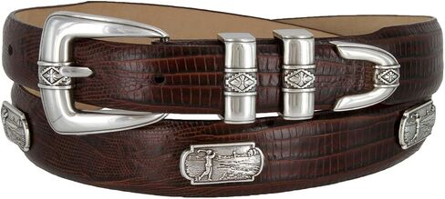 Summer_Genuine Full-Grain Cowhide Leather Belt with Golf Swing Medallions,1-1/8" wide in Saudi Arabia