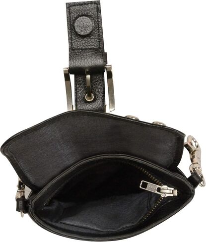 Milwaukee Leather MP8805 Women's Black Small Leather Studded Shoulder Bag in Saudi Arabia