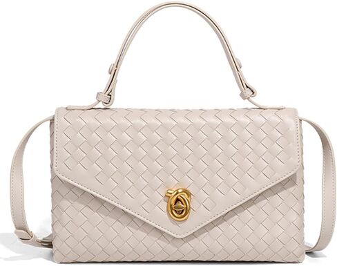 PU Leather Crossbody محافظ Women Crescent Hobo أكياس حقيبة الكتف Knotlock Messenger Envelope حقيبة يد 2025 in Kuwait