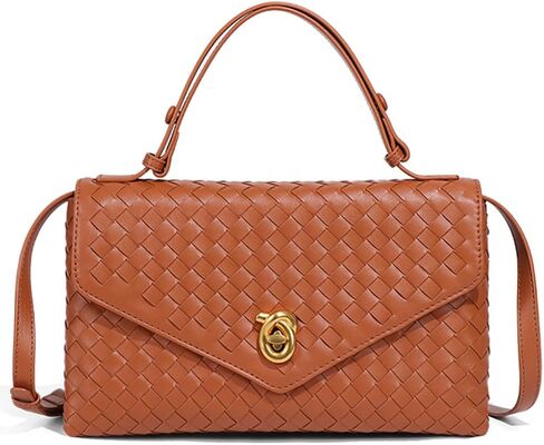 PU Leather Crossbody محافظ Women Crescent Hobo أكياس حقيبة الكتف Knotlock Messenger Envelope حقيبة يد 2025 in Kuwait