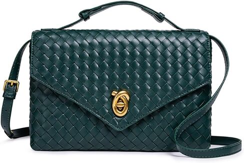 PU Leather Crossbody محافظ Women Crescent Hobo أكياس حقيبة الكتف Knotlock Messenger Envelope حقيبة يد 2025 in Kuwait
