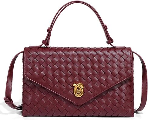 PU Leather Crossbody محافظ Women Crescent Hobo أكياس حقيبة الكتف Knotlock Messenger Envelope حقيبة يد 2025 in Kuwait
