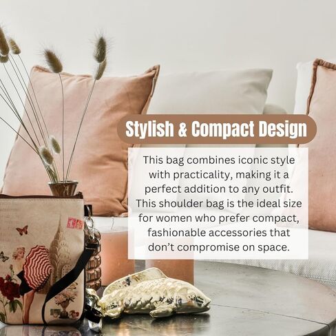 Marilyn Monroe Bag - Mini Crossbody Presh for Women ، حقيبة كتف من القماش خفيفة الوزن ، حقيبة يدوية صغيرة للأزياء ، 4.7 "× 6.6" ، المحافظ اللطيفة للنساء ، هدية عتيقة in Saudi Arabia