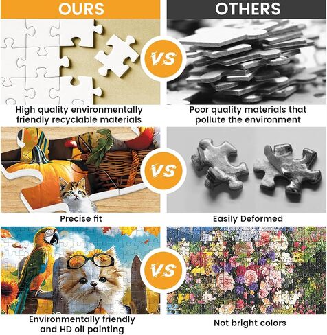 Jigsaw Puzzles 300 Pieces for Adults, 300 Pieces Flower Puzzle Recycled Cardboard Paper Puzzles Coolest Challenging Puzzles for Kids Adults Elderly 20.5 * 15IN in Saudi Arabia