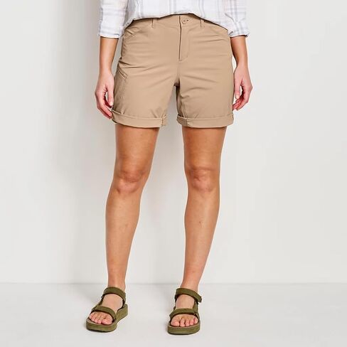 Orvis Women's Jackson Quick-Dry Convertible 8 "رياضي ، 9" صعود منتصف ، 50+ ، خفيفة الوزن ، تنفس ، 4 اتجاهين in Kuwait