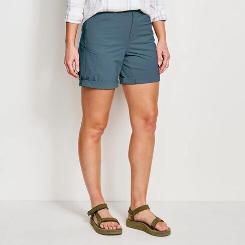 Orvis Women's Jackson Quick-Dry Convertible 8 "رياضي ، 9" صعود منتصف ، 50+ ، خفيفة الوزن ، تنفس ، 4 اتجاهين in Kuwait