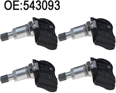 Car Tire Pressure Sensor TPMS for Citroen C4 C5 C6 C8, 4Pcs TPMS Tire Pressure Monitor Sensor 543093/9656822980 in Saudi Arabia