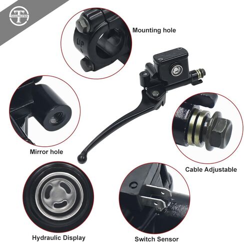 Triumilynn 7/8 "22 مم أسطوانة ماجستير في الفرامل اليمنى لـ GY6 50CC 110CC 125CC 150CC 250CC TAOTAO SUNL ROKETA KAZUMA BAJA SCOOTER MOPED ATV 4 Wheeler DIRT PIK in Saudi Arabia