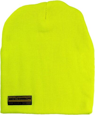 BENCHMARK FR Flame Resistant Skull Cap, Made in The USA - One Size (Black, HiVis) in Saudi Arabia