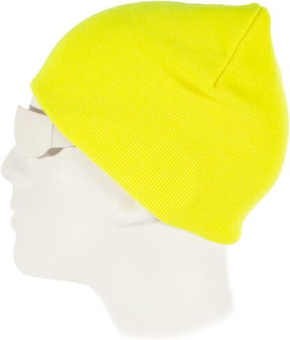 BENCHMARK FR Flame Resistant Skull Cap, Made in The USA - One Size (Black, HiVis) in Saudi Arabia