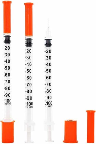 1/2ml/cc 29G Syringe 1/2" (12.7mm) needle, Disposable Individual Package Pack of 20 in Saudi Arabia