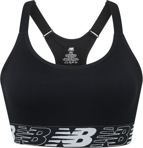 New Balance Women's Racerback Seamless Medium Support Sport Bra with Adjustable Straps and Removable Pads in Saudi Arabia