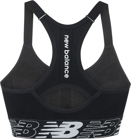 New Balance Women's Racerback Seamless Medium Support Sport Bra with Adjustable Straps and Removable Pads in Saudi Arabia
