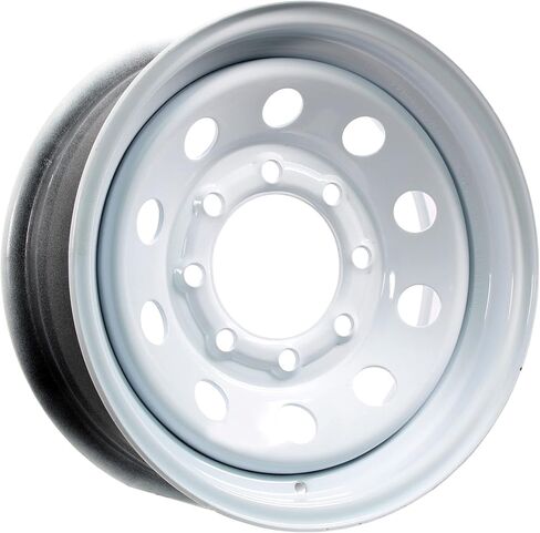 eCustomrim 2-Pack Heavy Duty Equipment Trailer Rims Wheels 16" 16X6 8 Lug White Modular in Saudi Arabia